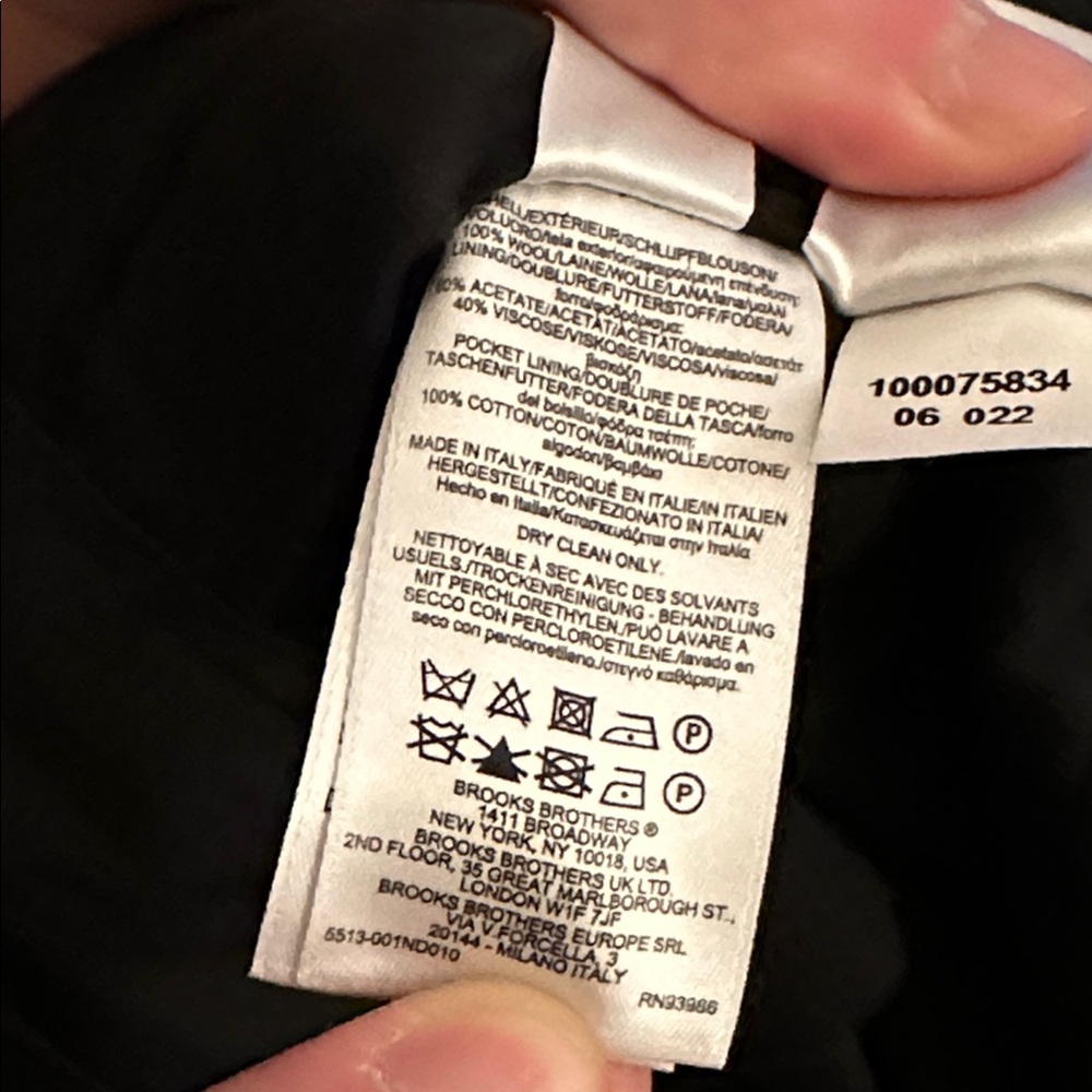 Brooks Brothers 100% Wool Black Dress Pants (Regent Fit) - Picture 13 of 13